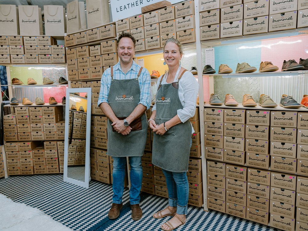 Two independent makers in their stall at the Glenshiel Fair